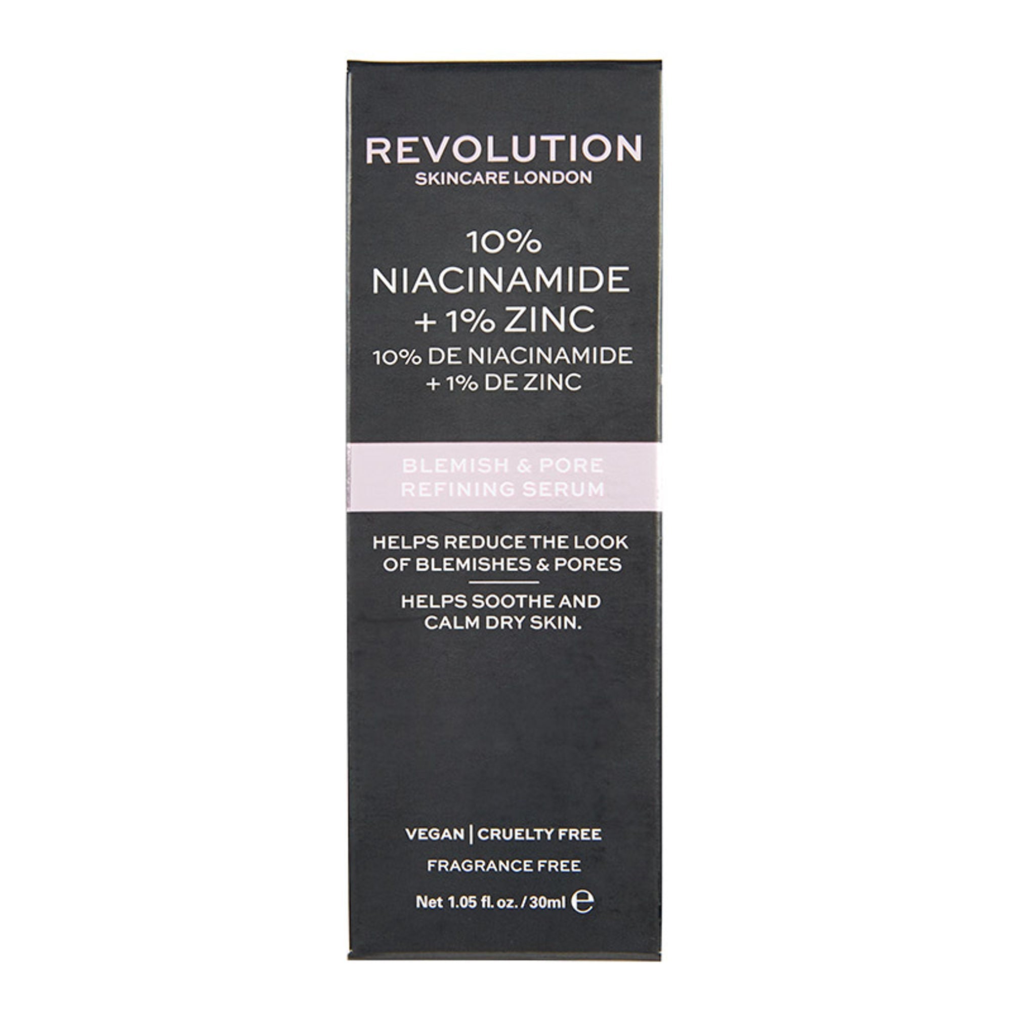 Makeup Revolution Skincare Blemish and Pore Refining Serum - 10% Niacinamide + 1% Zinc | Grocsy