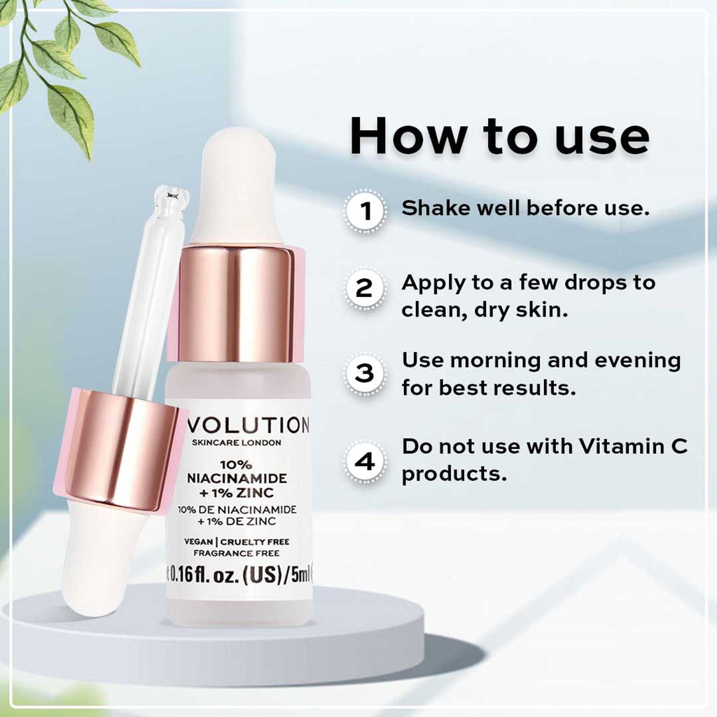 Makeup Revolution Skincare Blemish and Pore Refining Serum - 10% Niacinamide + 1% Zinc | Grocsy