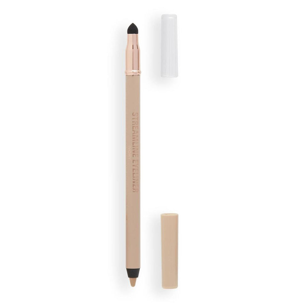 Makeup Revolution Streamline Waterline Eyeliner Pencil-Ultra Creamy Smudge Proof Smokey Looks - Ivory | Grocsy