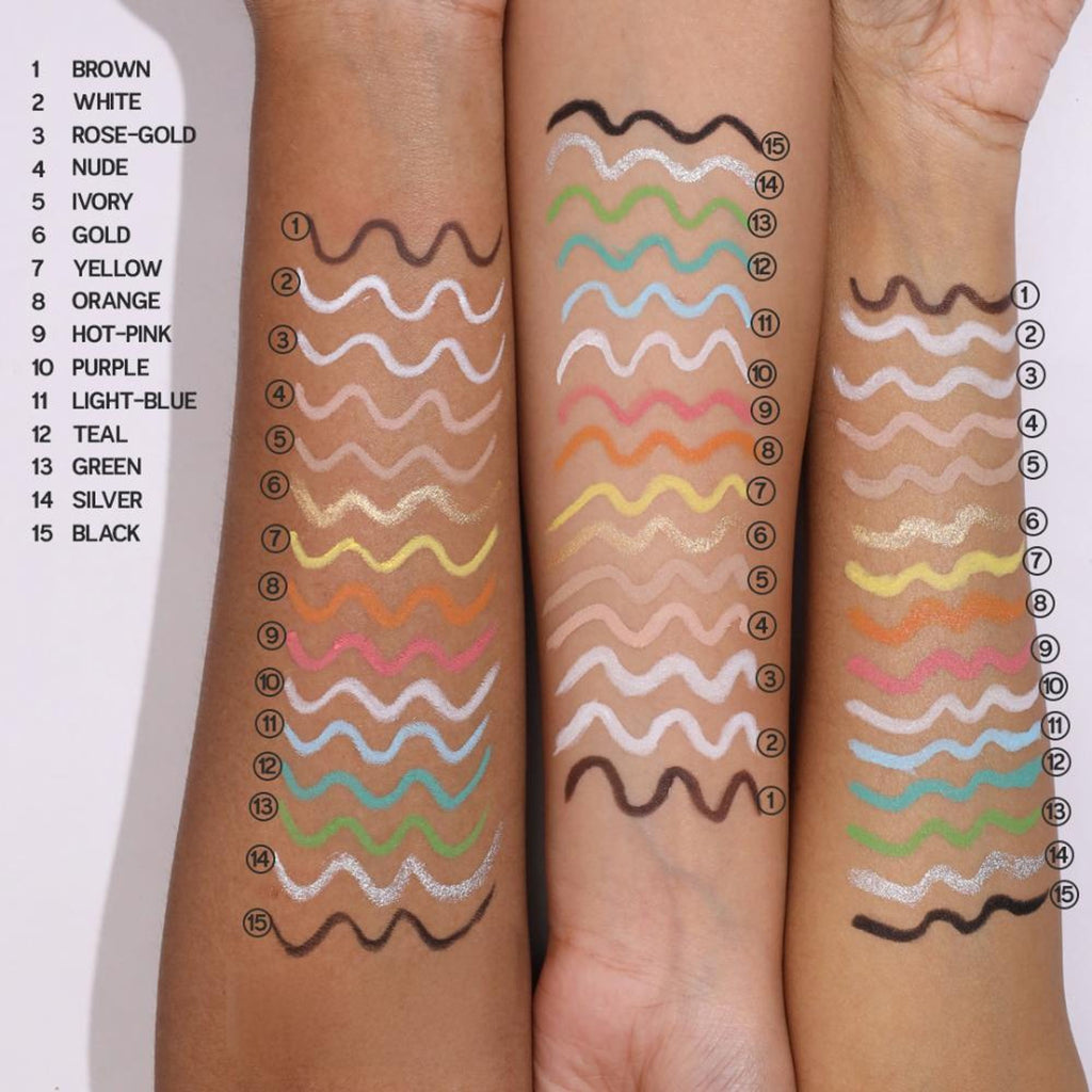 Makeup Revolution Streamline Waterline Eyeliner Pencil-Ultra Creamy Smudge Proof Smokey Looks - Brown | Grocsy