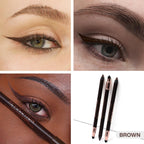 Makeup Revolution Streamline Waterline Eyeliner Pencil-Ultra Creamy Smudge Proof Smokey Looks - Brown | Grocsy