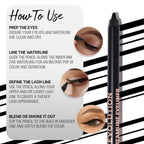 Makeup Revolution Streamline Waterline Eyeliner Pencil-Ultra Creamy Smudge Proof Smokey Looks - Brown | Grocsy