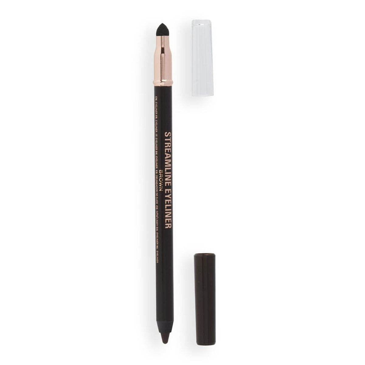 Makeup Revolution Streamline Waterline Eyeliner Pencil-Ultra Creamy Smudge Proof Smokey Looks - Brown | Grocsy