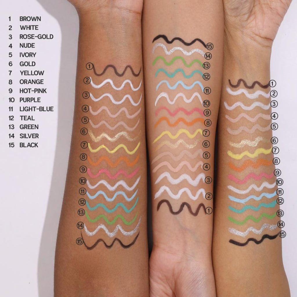 Makeup Revolution Streamline Waterline Eyeliner Pencil-Ultra Creamy Smudge Proof Smokey Looks - White | Grocsy