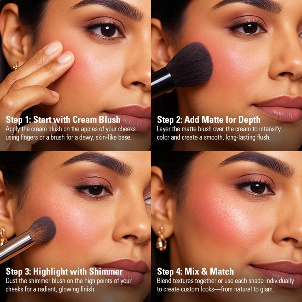 Makeup Revolution Blush Icon Palette - Aura Points Rose | Grocsy
