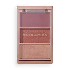Makeup Revolution Blush Icon Palette - Aura Points Rose | Grocsy
