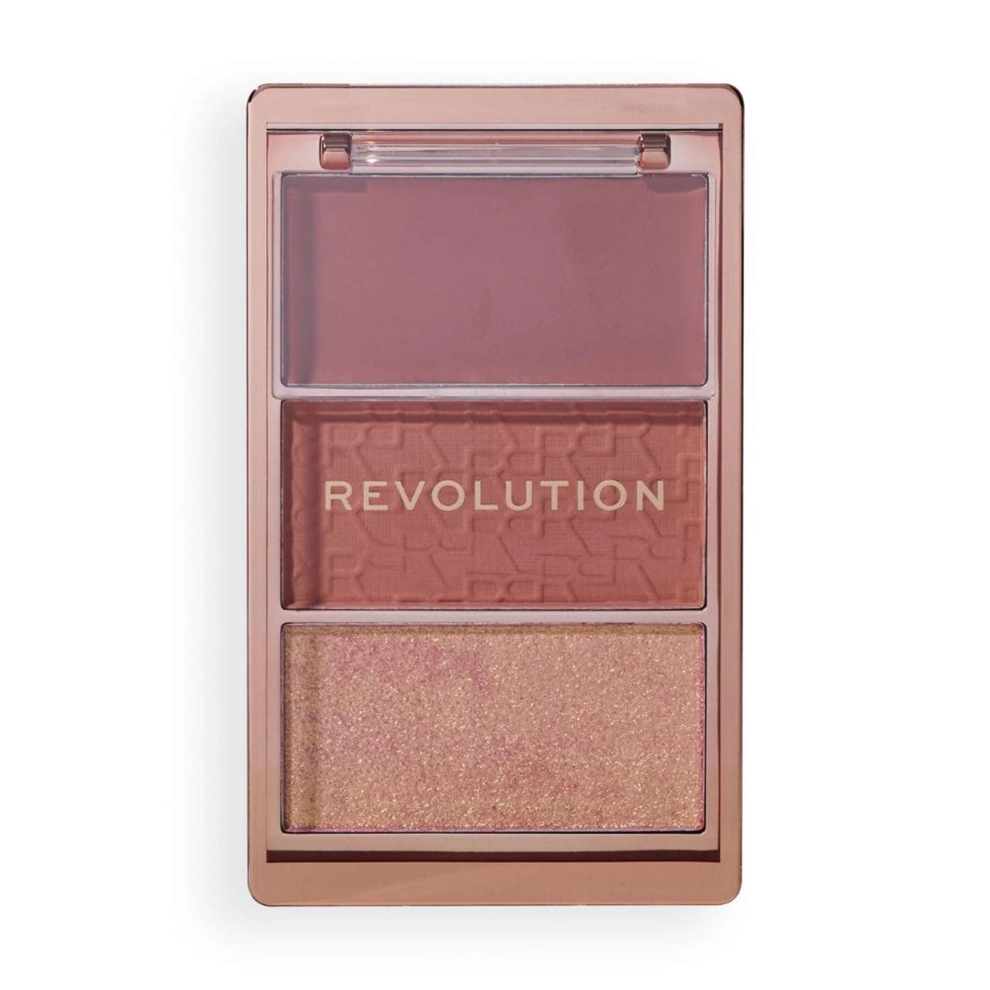 Makeup Revolution Blush Icon Palette - Aura Points Rose | Grocsy