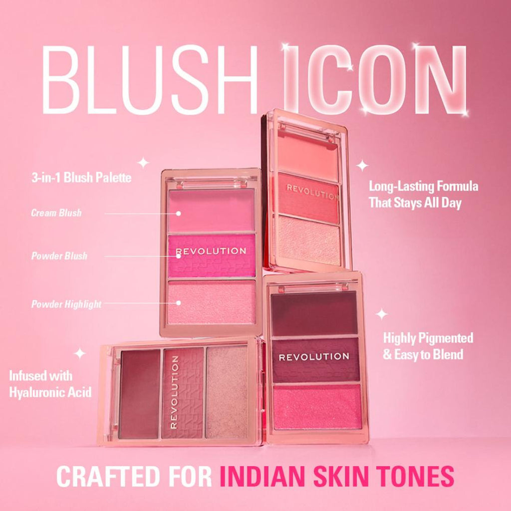 Makeup Revolution Blush Icon Palette - Authentic Peach | Grocsy