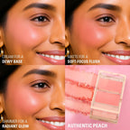 Makeup Revolution Blush Icon Palette - Authentic Peach | Grocsy