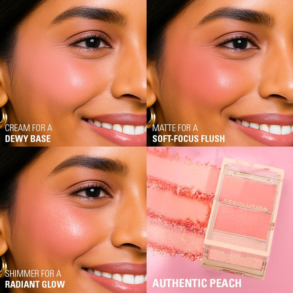 Makeup Revolution Blush Icon Palette - Authentic Peach | Grocsy