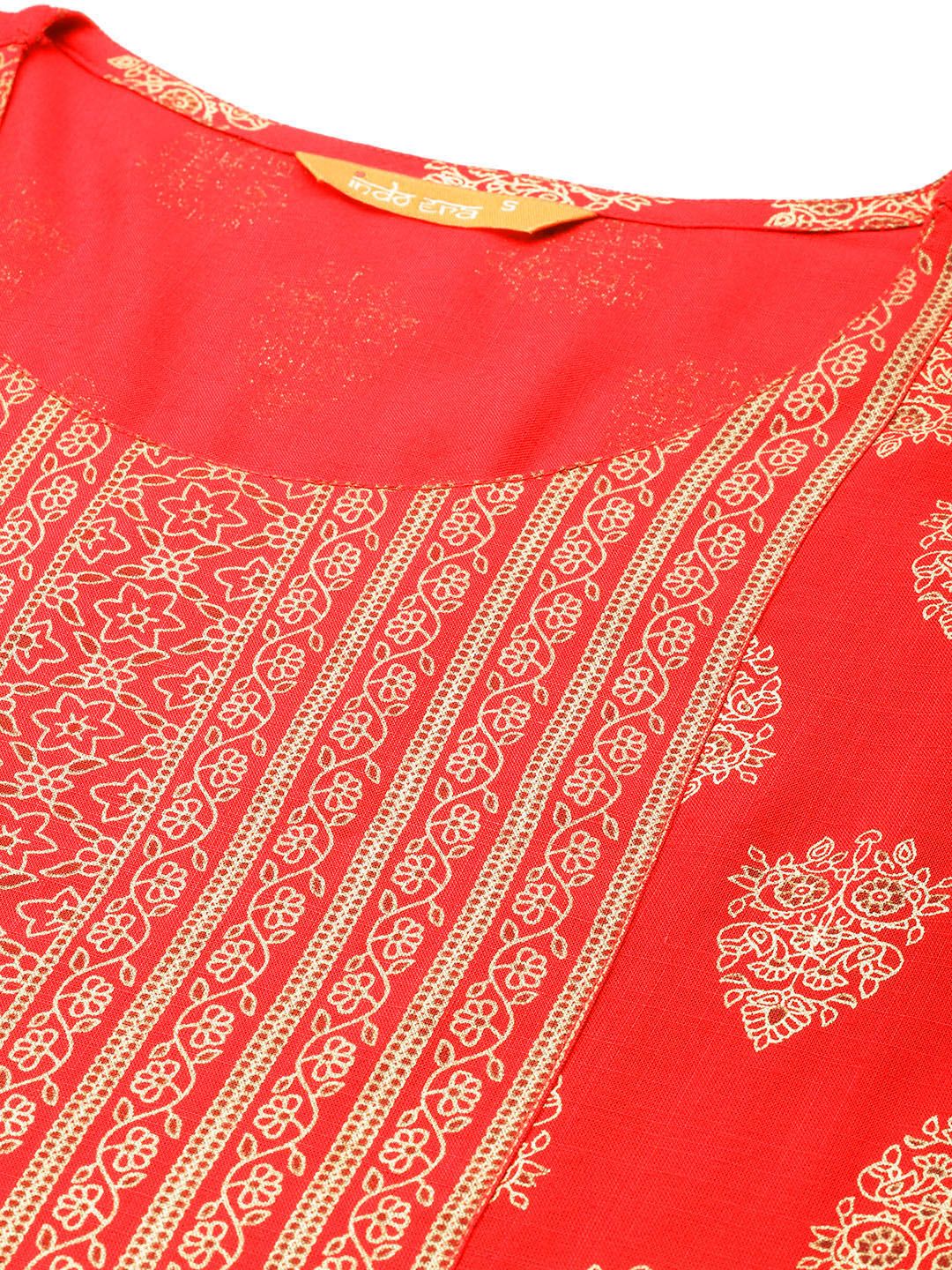 Indo Era Ethnic Motifs Printed Kurta | Grocsy
