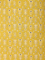 Aramya A-line Soft Cotton Butti Print Women's Kurta Set - Yellow | Grocsy