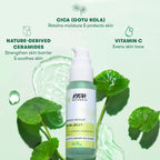 Nykaa Naturals Cica & Ceramides Serum Jelly with Vitamin C to Soothe, Repair Barrier & Brighten Skin | Grocsy