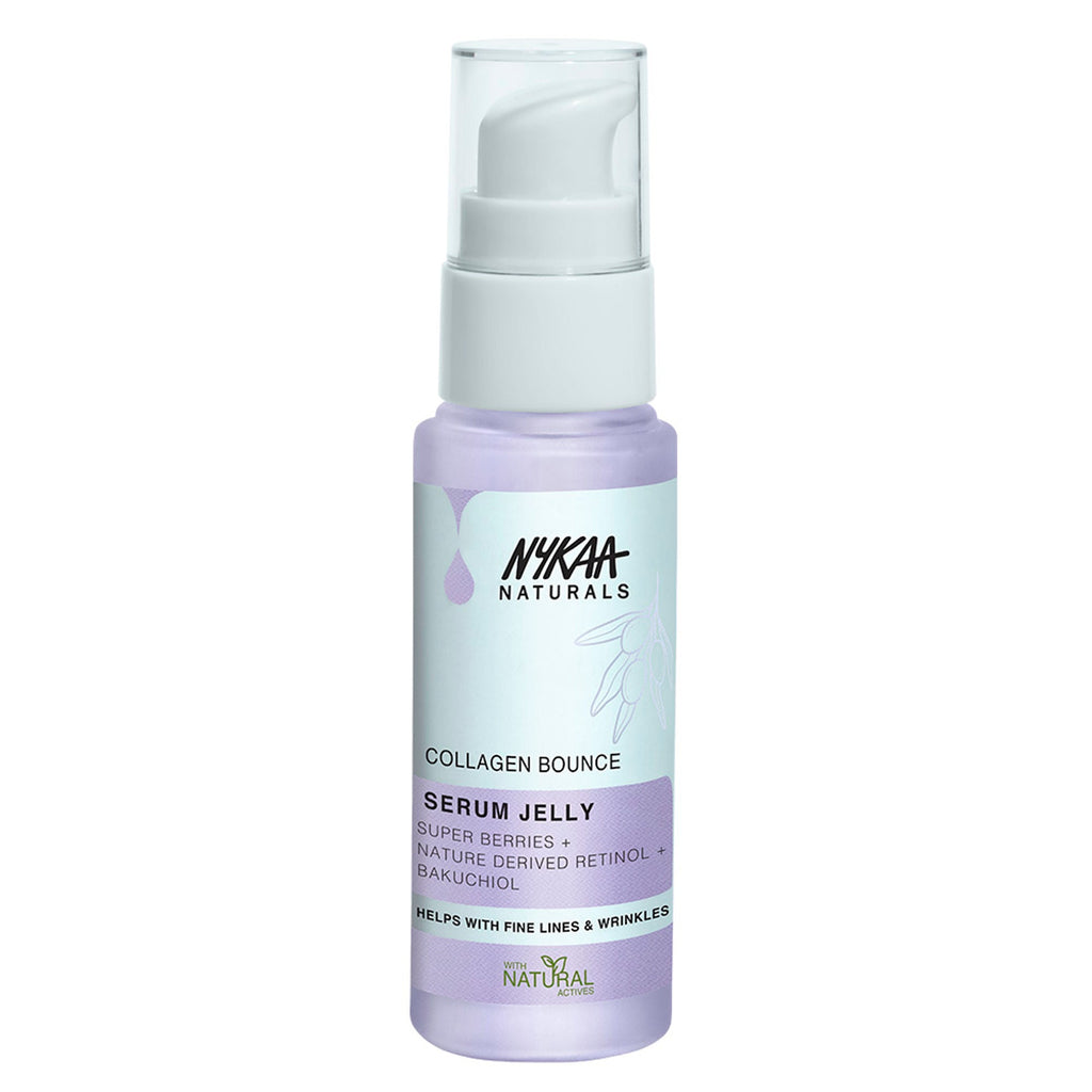 Nykaa Naturals Collagen Boost Serum with Retinol & Superberry for Fine lines and Nourished Skin | Grocsy