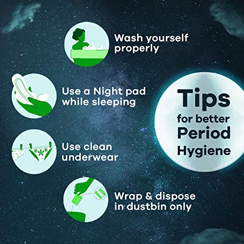 Whisper Ultra Night Sanitary Pads for Women, XXL+ 6 Napkins | Grocsy