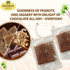 Dhampur Green Chocolate Peanut Chikki | Grocsy