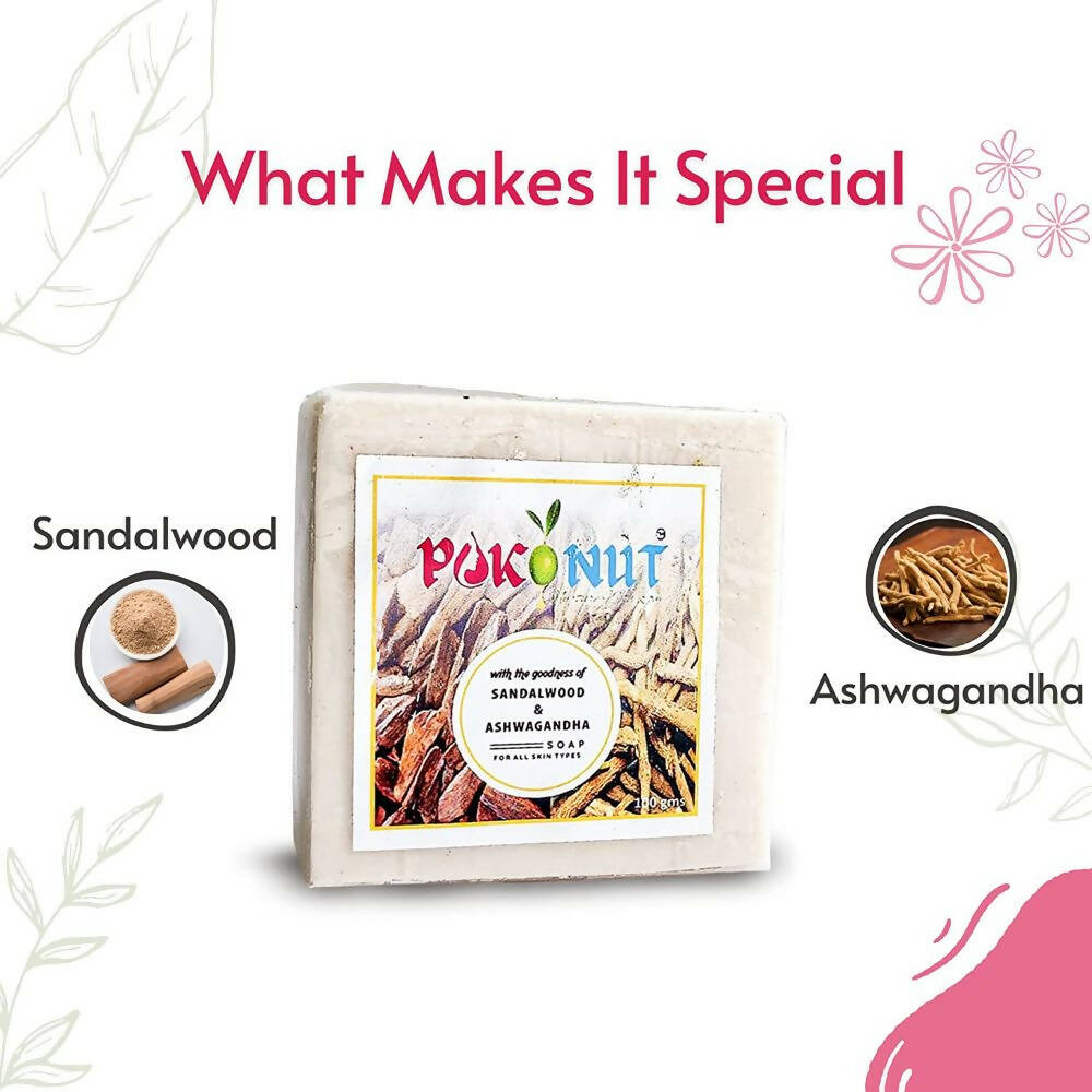 Pokonut Sandalwood & Ashwagandha Soap | Grocsy