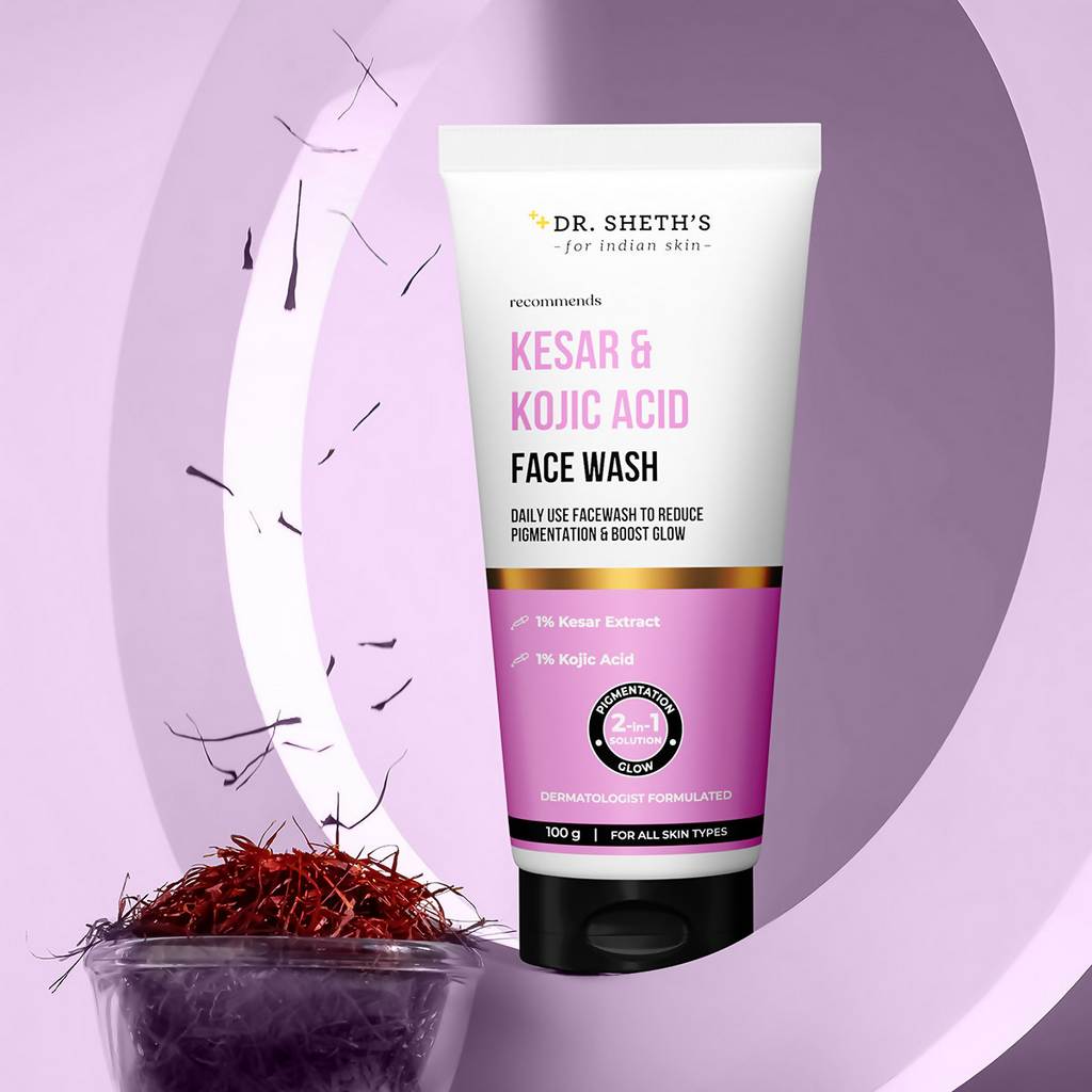 Dr. Sheth's Kesar & Kojic Acid Face Wash | Grocsy