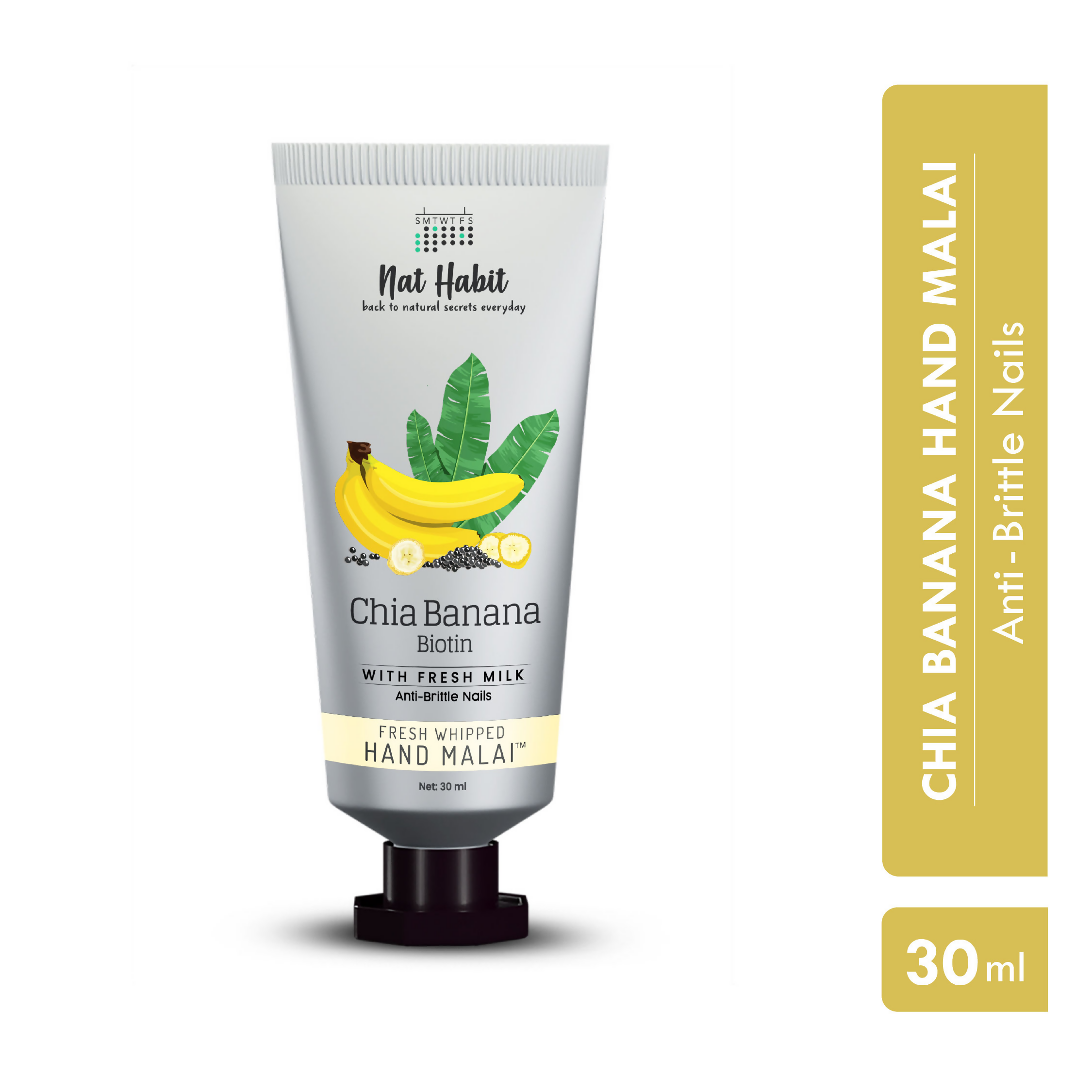 Nat Habit Chia Banana Biotin Hand Malai Hand Cream | Grocsy