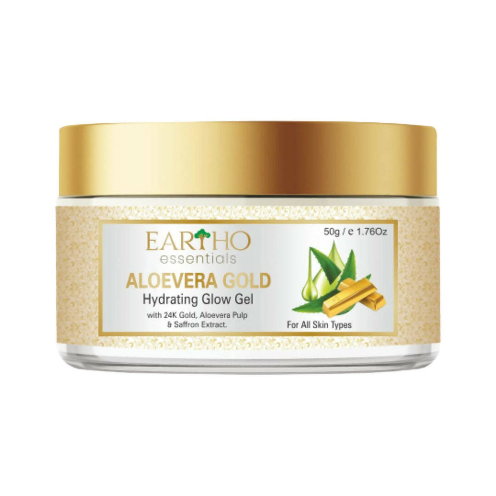 Eartho Essentials Aloevera Gold Hydrating Glow Gel | Grocsy