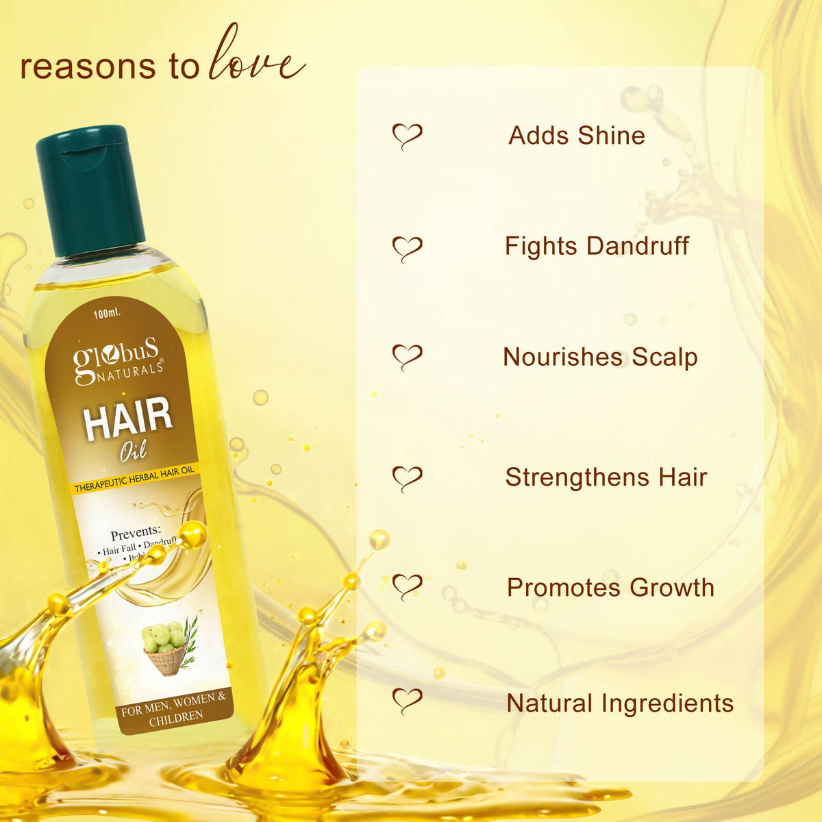 Globus Naturals Anti Dandruff Hair Oil | Grocsy