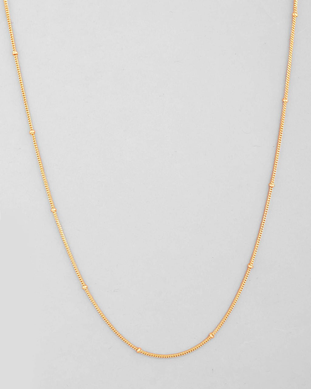 VOJ Gold-Polished Small Gold Beads Chain For Women | Grocsy