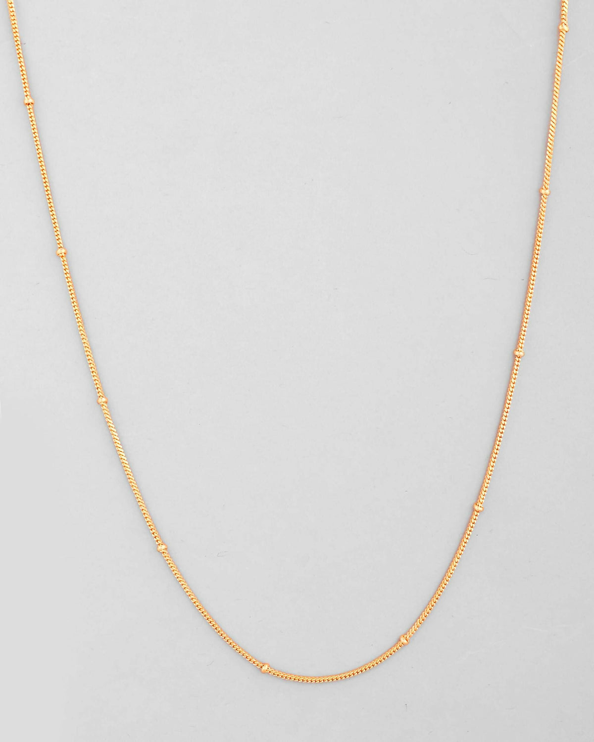 VOJ Gold-Polished Small Gold Beads Chain For Women | Grocsy