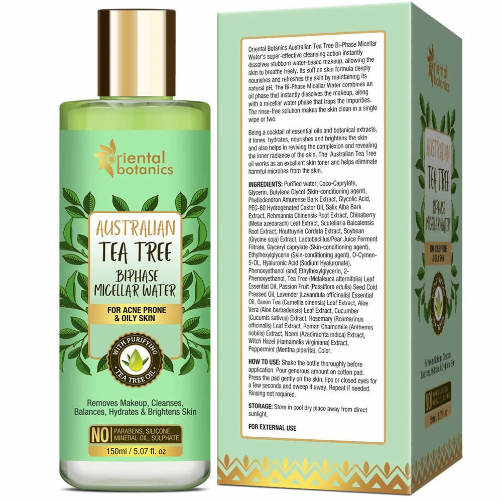Oriental Botanics Australian Tea Tree Biphase Micellar Water | Grocsy