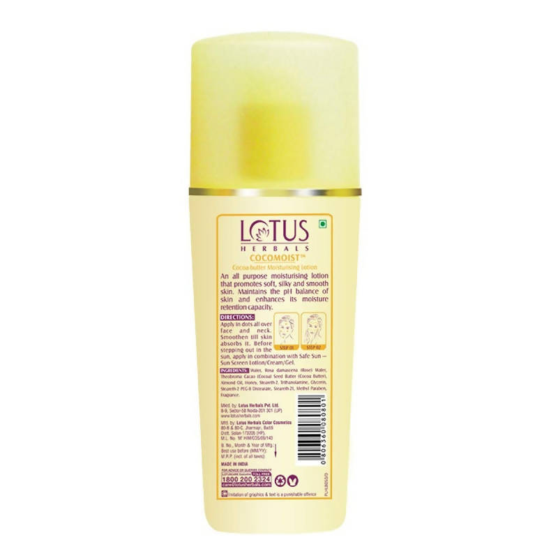 Lotus Herbals Cocomoist Cocoa Butter Moisturising Lotion | Grocsy