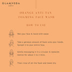 Glamveda Orange Anti Tan Foaming Face Wash | Grocsy