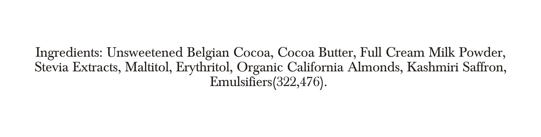 Zevic Belgian Couverture Chocolate with Organic Californian Almonds and Kashmiri Saffron | Grocsy