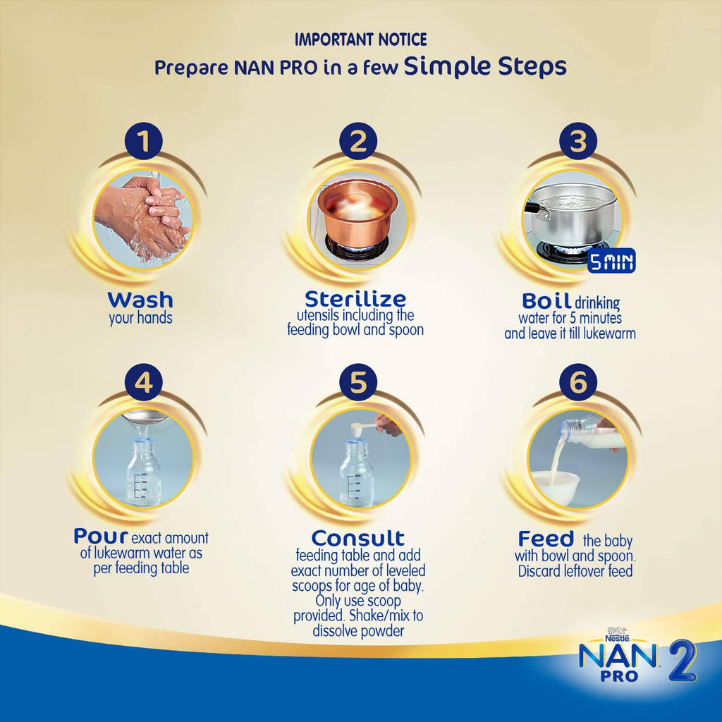 Nestle Nan Pro 2 Follow-Up Formula Powder After 6 Months Stage 2 For Infants | Grocsy