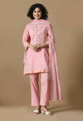 Joban Fashion Pink Cotton Kurta Set | Grocsy