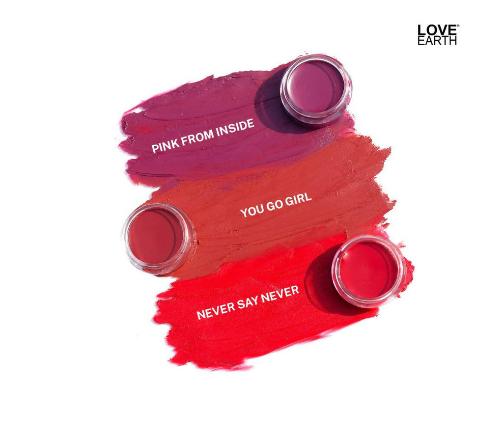 Love Earth Lip Tint & Cheek Tint Multipot - Pink From Inside | Grocsy
