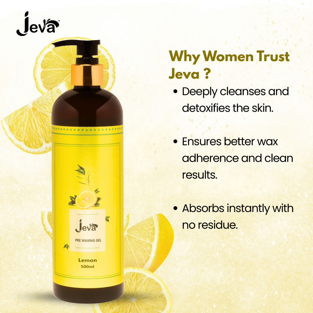 Jeva Pre Wax Lemon Gel | Grocsy