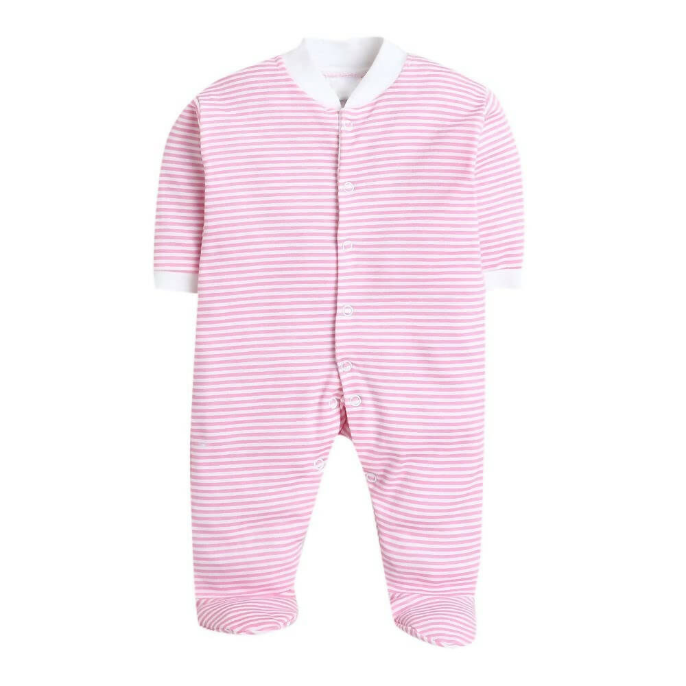 Daddy - G Rompers/Sleepsuits/Jumpsuit /Night Suits for New Born Babies - Pink | Grocsy
