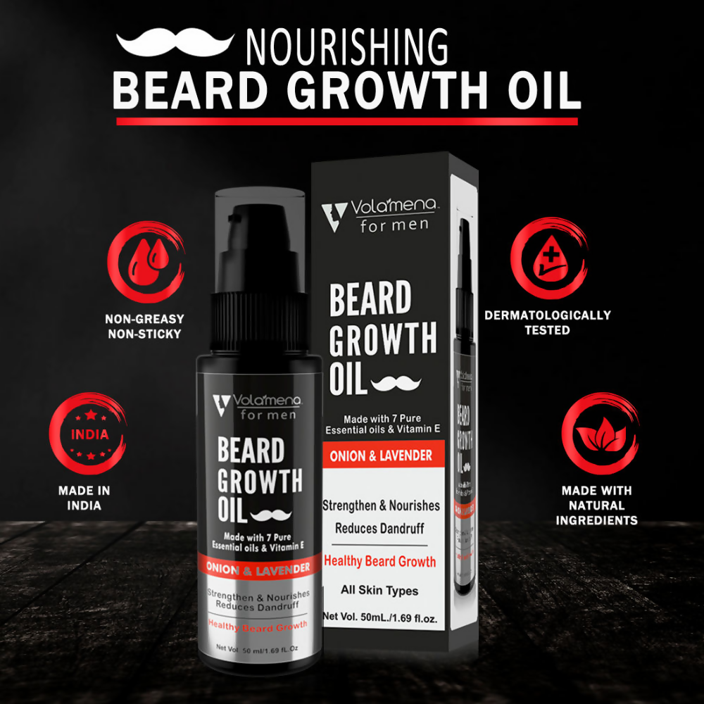 Volamena Onion & Lavender Beard Growth Oil | Grocsy