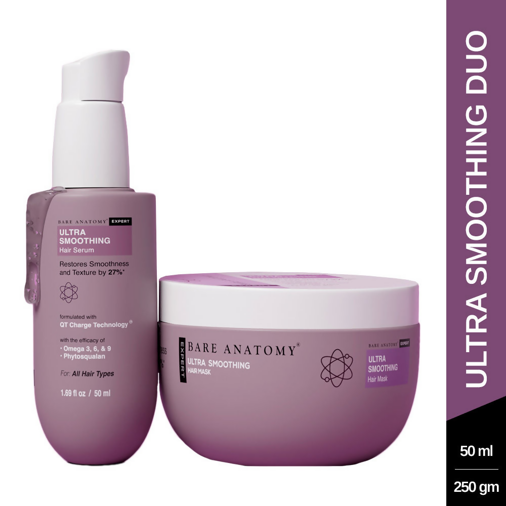 Bare Anatomy Expert Ultra Smoothing Hair Mask & Serum Duo | Grocsy