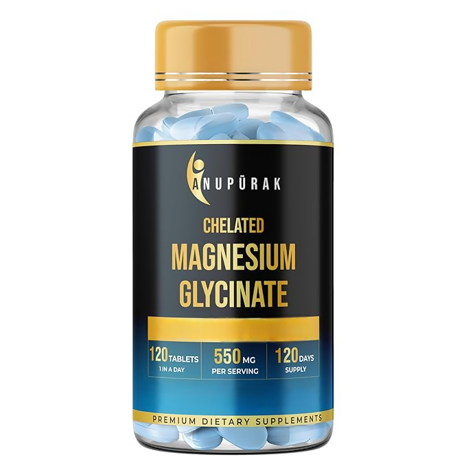 Anupurak Magnesium Glycinate Tablets - 550mg | Grocsy