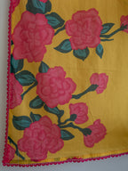 Suta Yellow Floral Pure Cotton Saree | Grocsy
