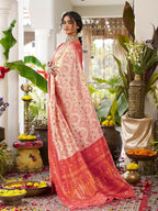 Shree Shyam Fashion Cream Soft Silk Saree | Grocsy
