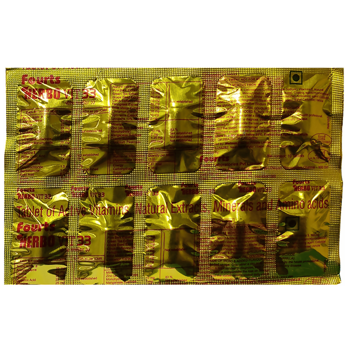 Fourts Herbo Vit 33 Tablets | Grocsy