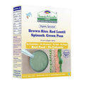 TummyFriendly Foods Certified Organic Sprouted Brown Rice, Red Lentil, Spinach, Green Peas Porridge Mix | Grocsy