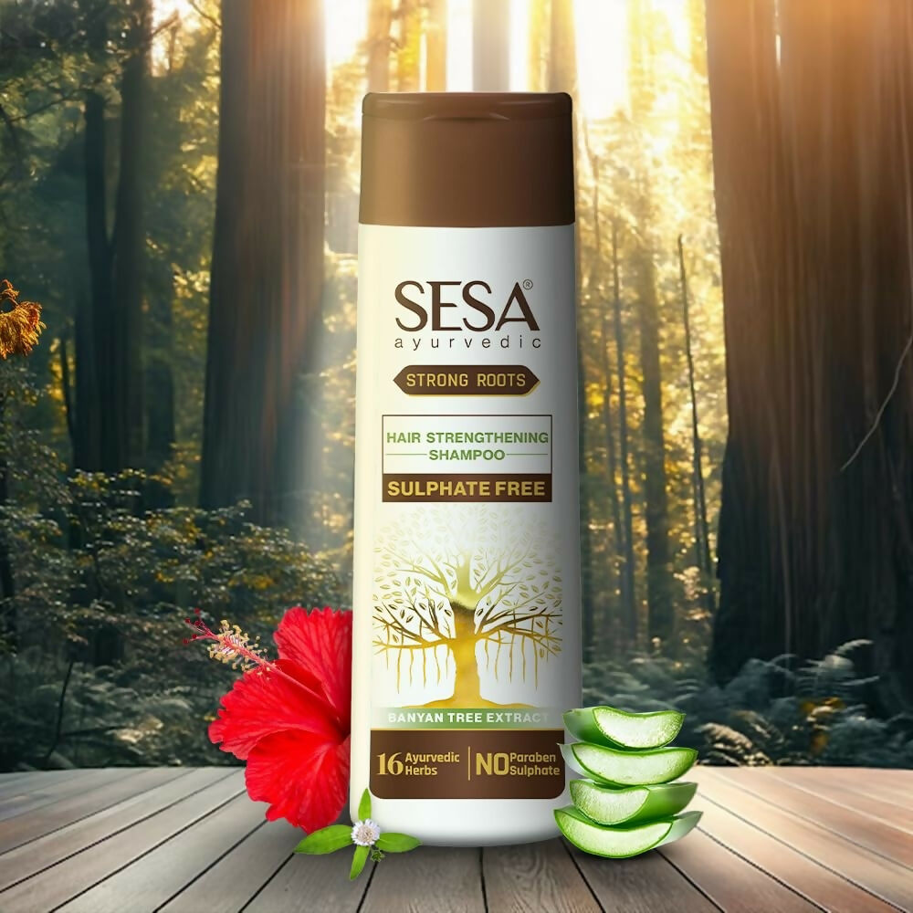 Sesa Strong Roots Sulphate Free Hair Strengthening Shampoo | Grocsy