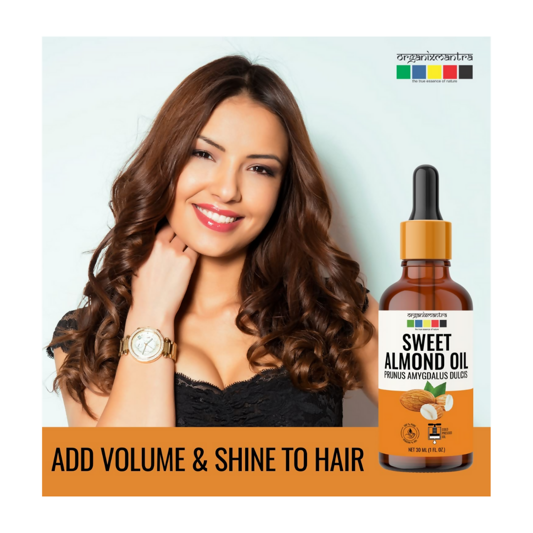 Organix Mantra Sweet Almond Body Oil for Hair & Face Nourishment | Grocsy