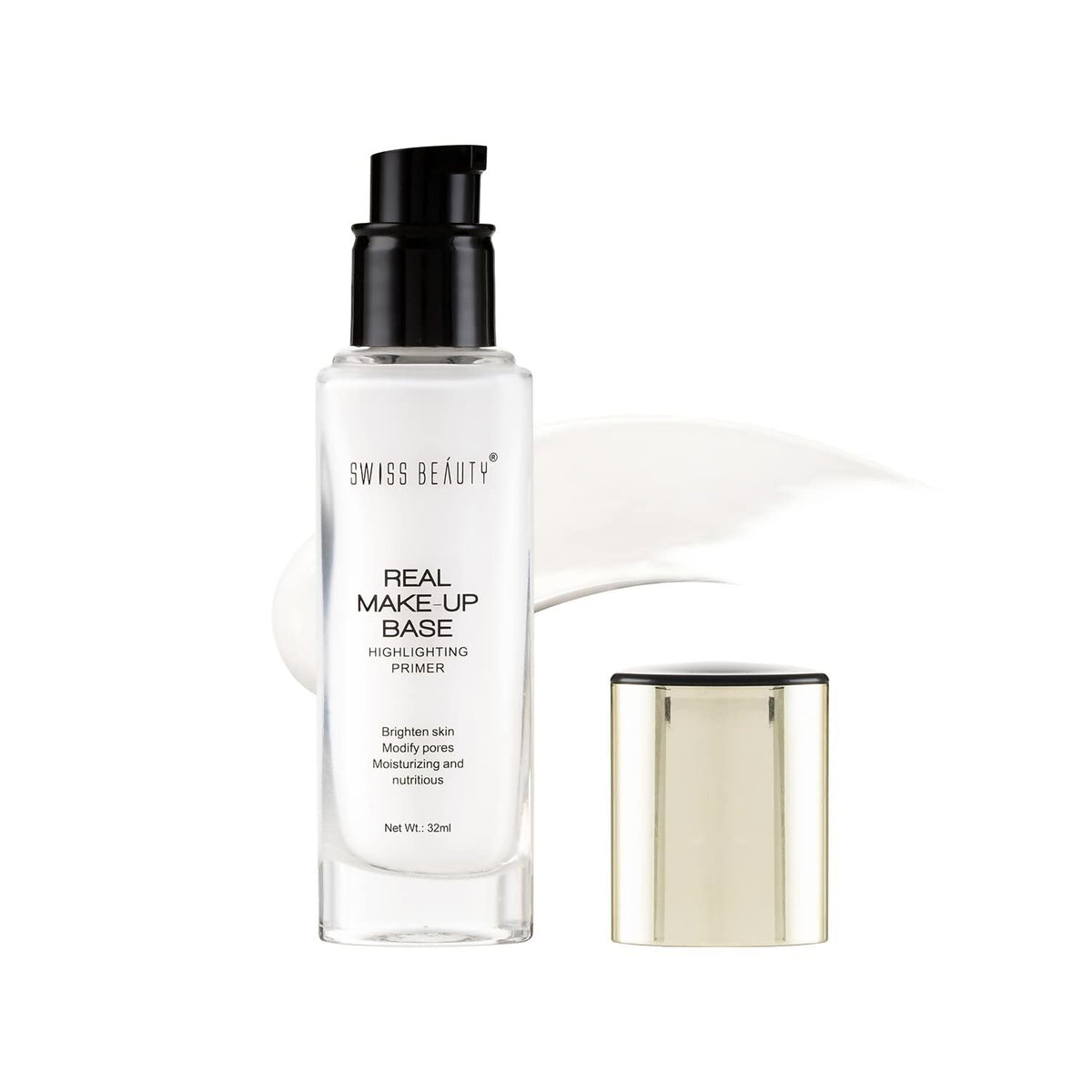 Swiss Beauty Real Makeup Base Highlighting Primer - Shade- Golden Tint | Grocsy