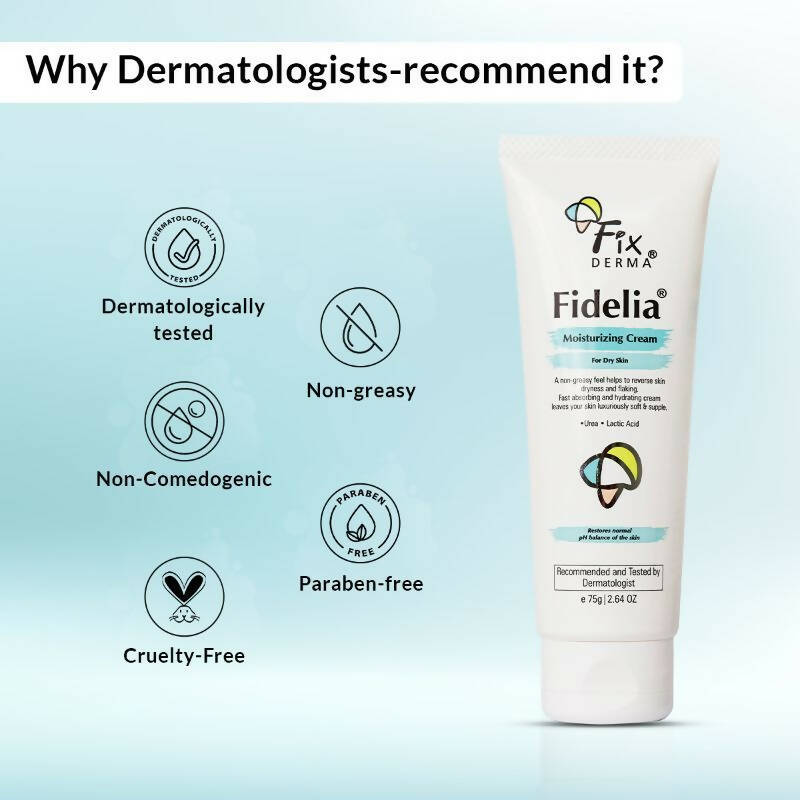 Fixderma Fidelia Moisturizing Cream For Dry Skin | Grocsy