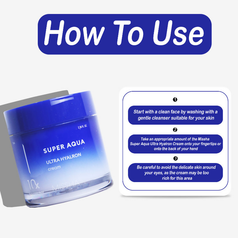 Missha Super Aqua Ultra Hyalron Cream | Grocsy