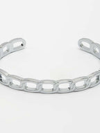 NVR Men's Silver Plated Cuff Bracelet | Grocsy