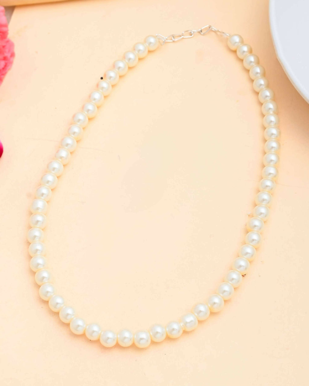 VOJ Pearl Beaded Necklace | Grocsy